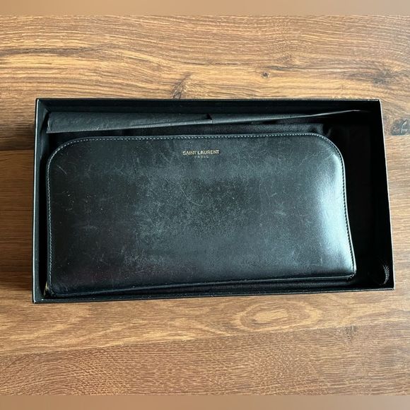 SAINT LAURENT PARIS ZIP AROUND WALLET - Picture 4 of 10